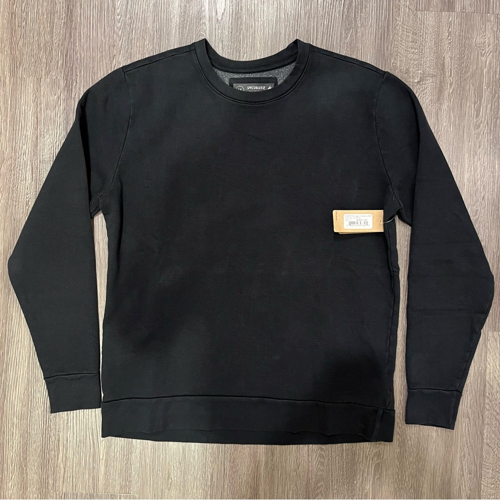 Specialized Men’s Legacy Long Sleeve Crewneck Sweatshirt - Black Medium